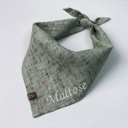 Personalized Pet Bandana - Linen